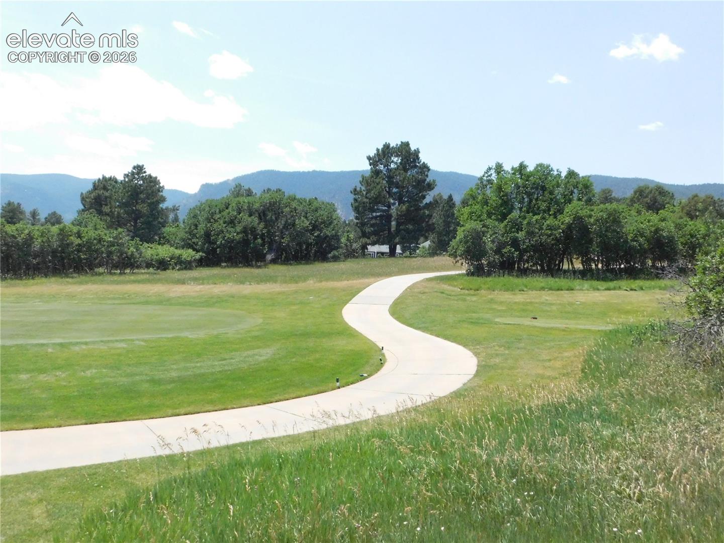 View of golf course form lot