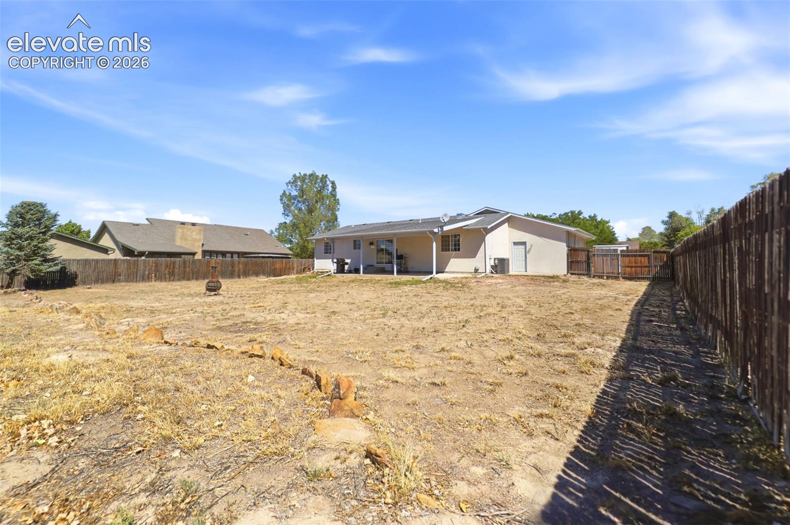 Back Yard - The lot is 14,810 square feet.