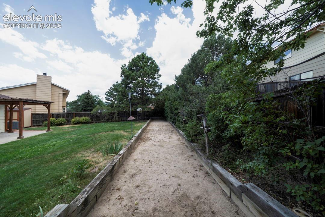 Sand Bocce Ball court 