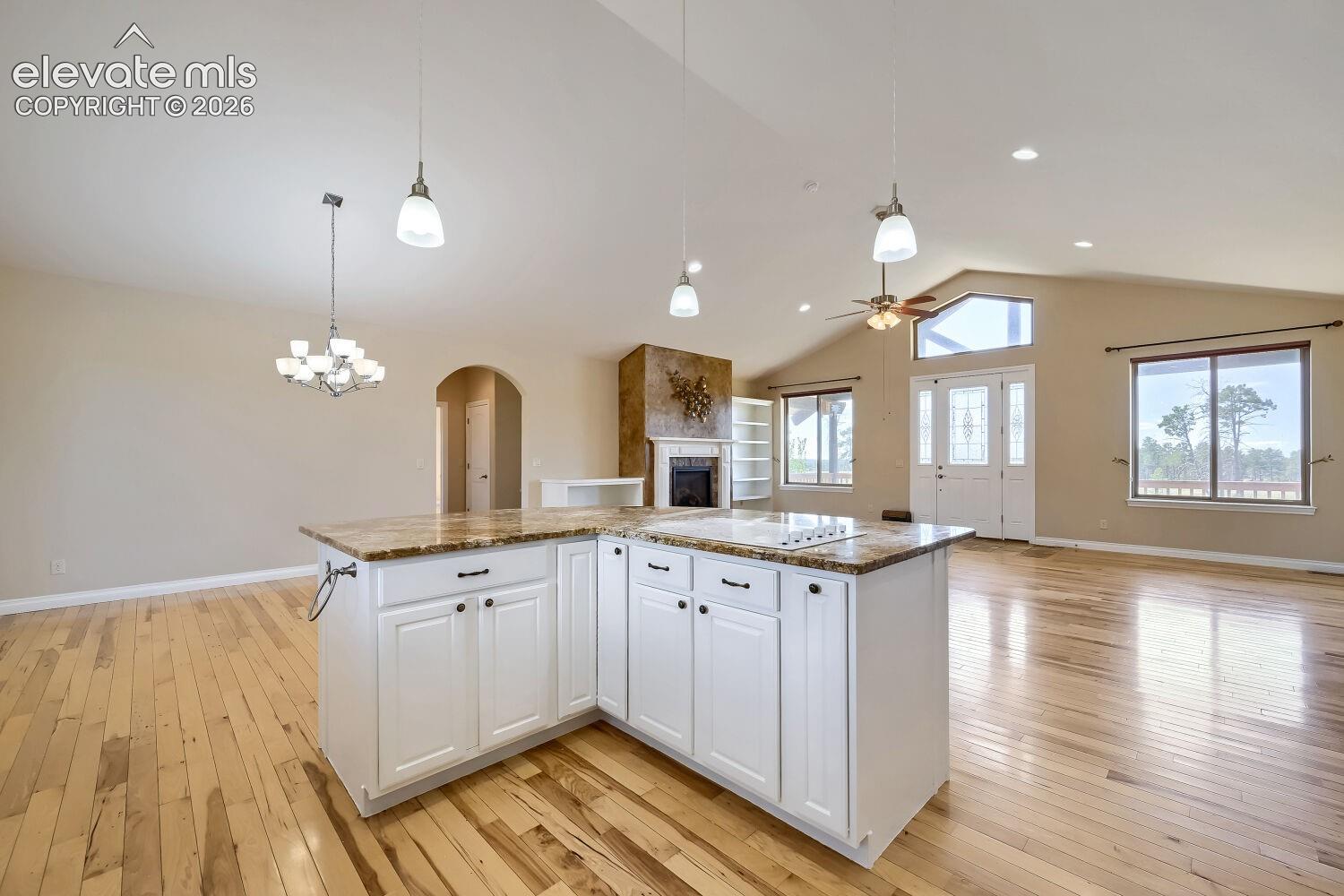 Kitchen island adds additional storage to the high volume storage space in the kitchen.
