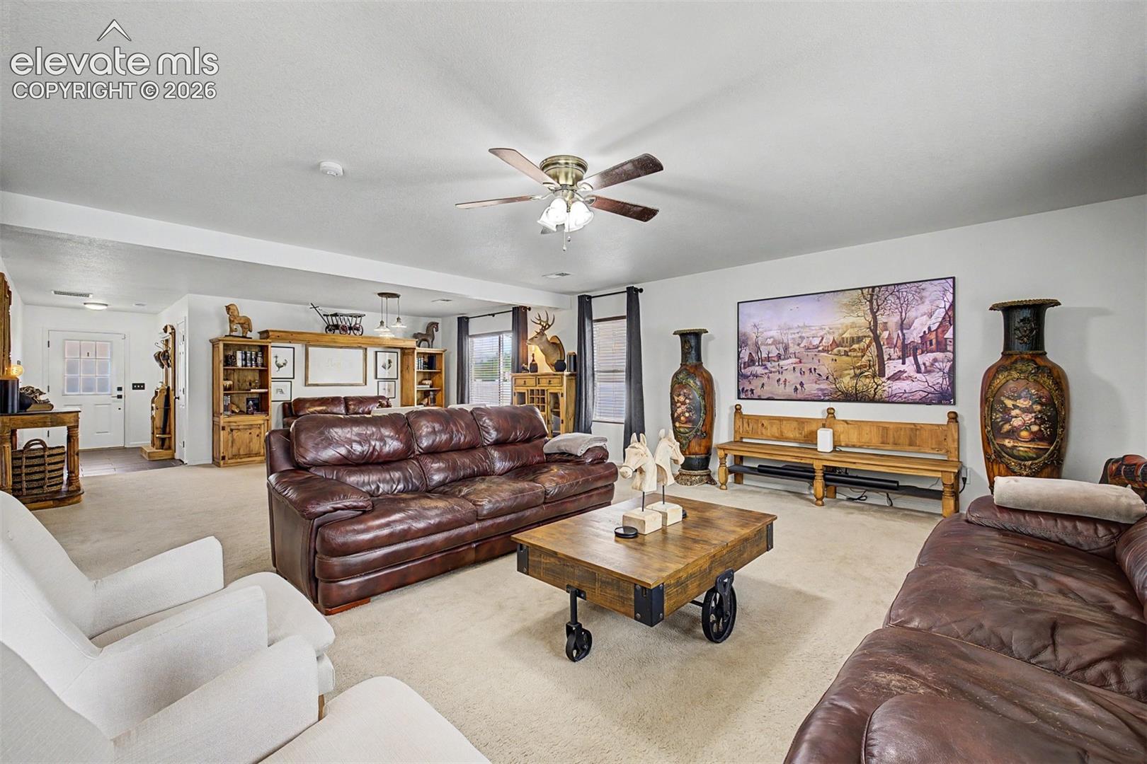 A room that feels equally ready for movie nights and meaningful conversation.