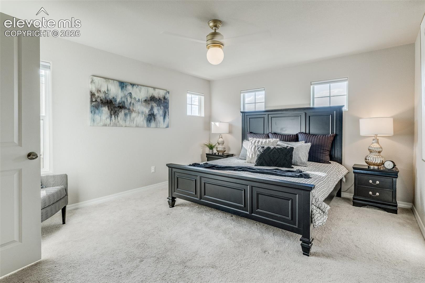 Upstairs primary bedroom