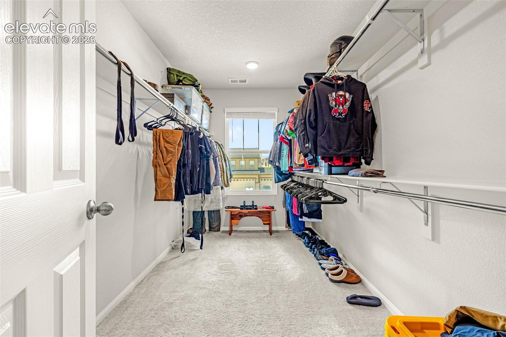 Walk-In Closet in Master Bedroom