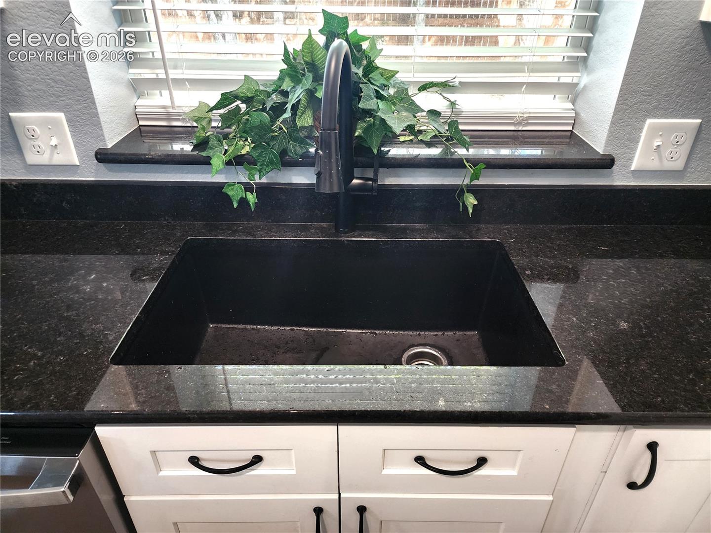 Premium deep basin sink paired with a bright backyard view