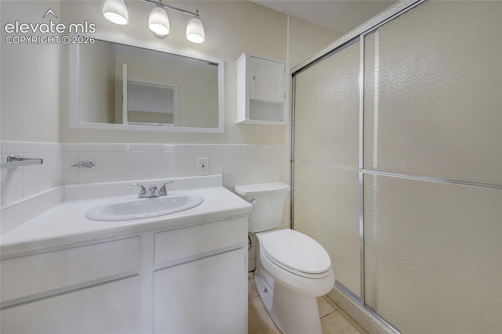 Primary bath with large shower