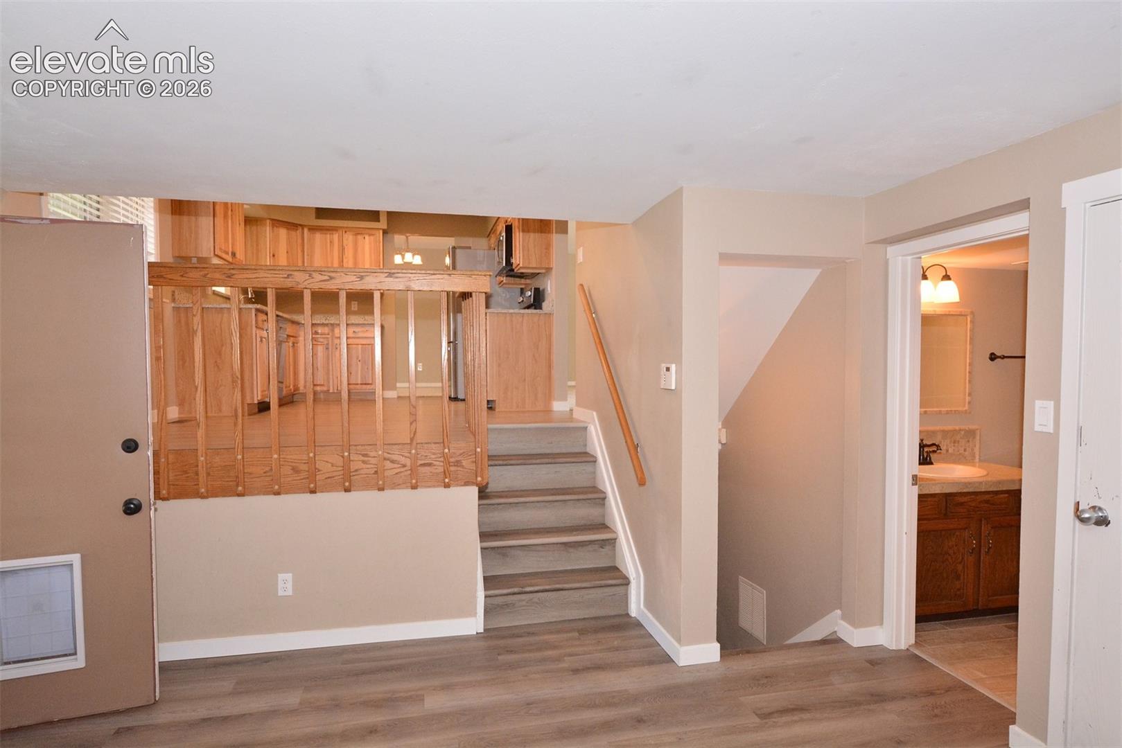 Stairway to the lower level