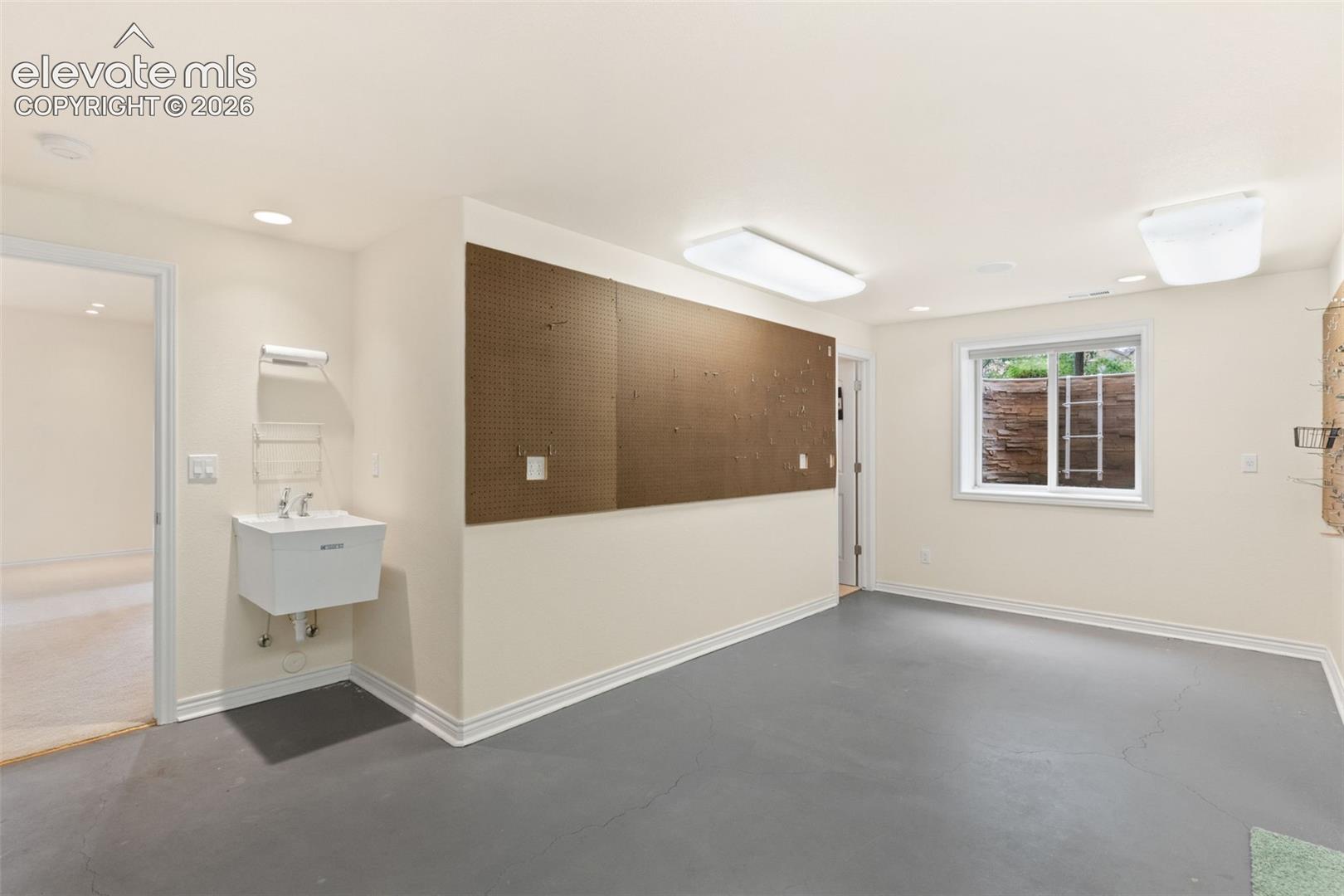 Basement Bonus Room/Workshop/Craft Room