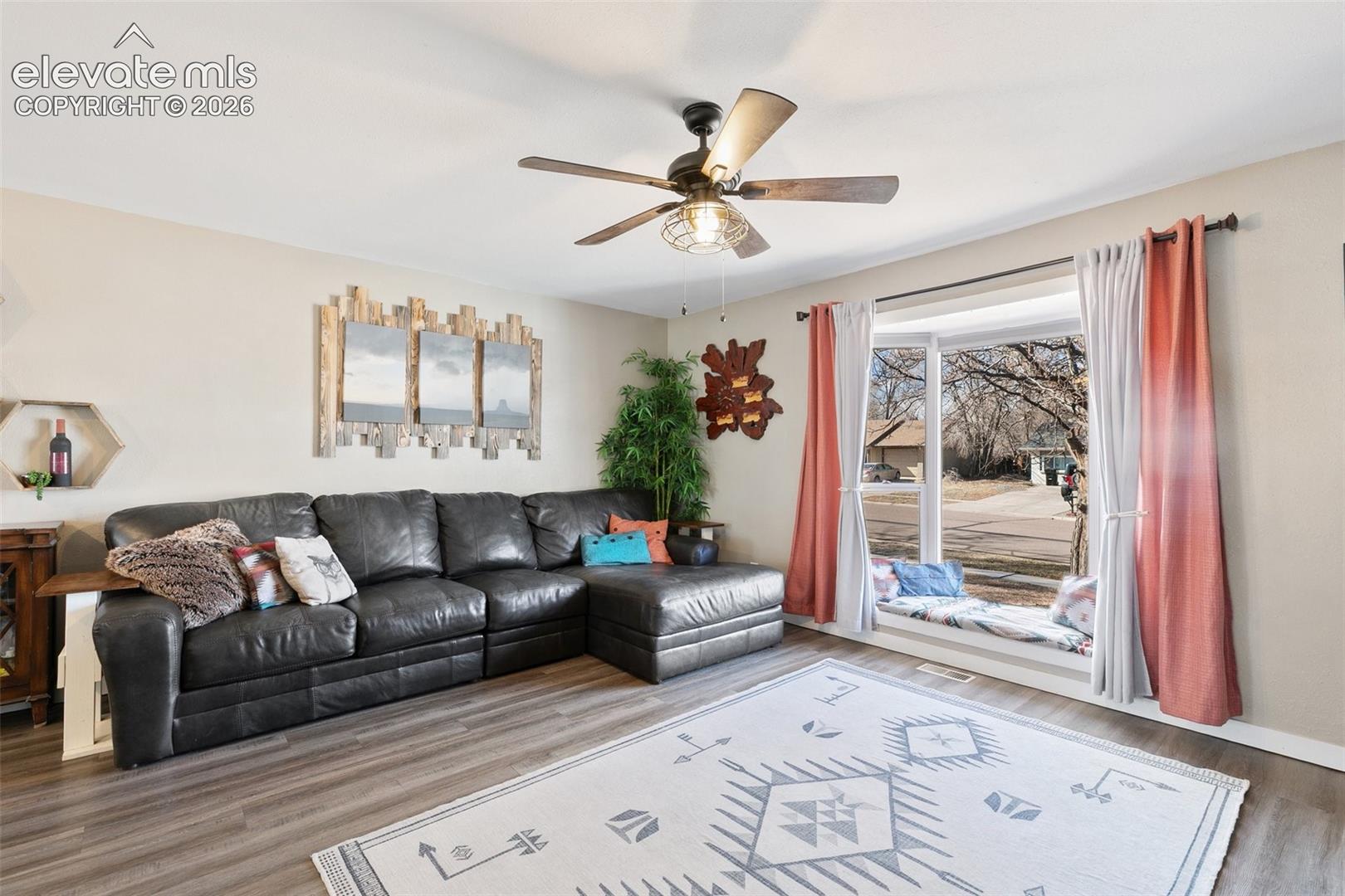 Abundance of natural light through the welcoming bay window