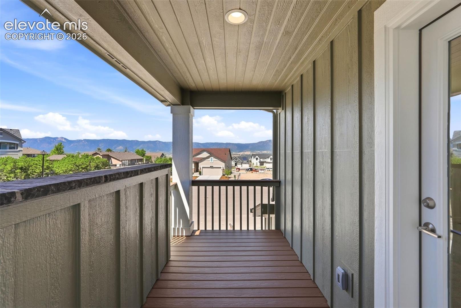 Covered Balcony off the Primary Bedroom and Loft