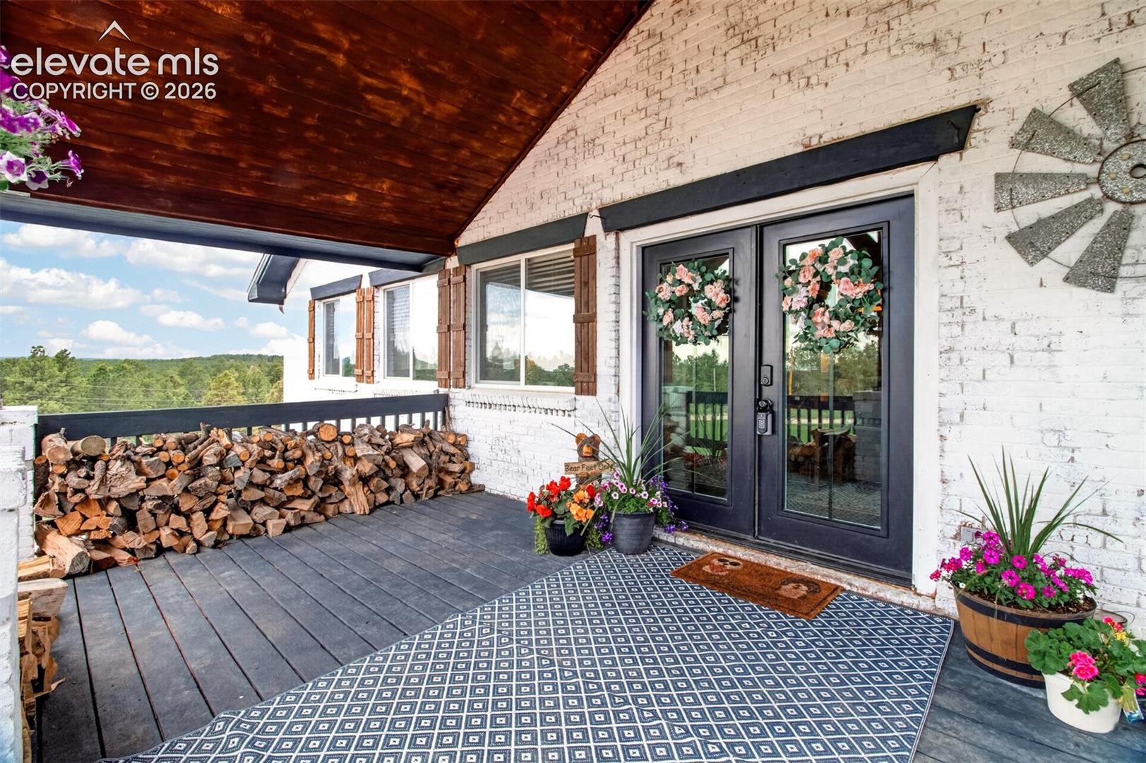 Stunning French Door Entryway