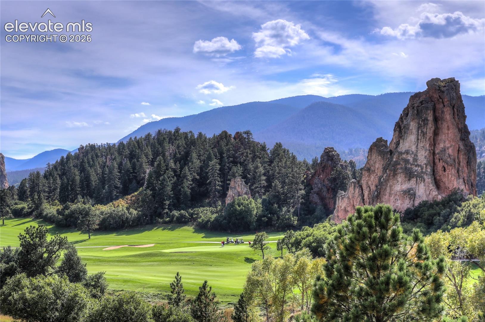 Perry Park Golf Course and Sentinel Rock