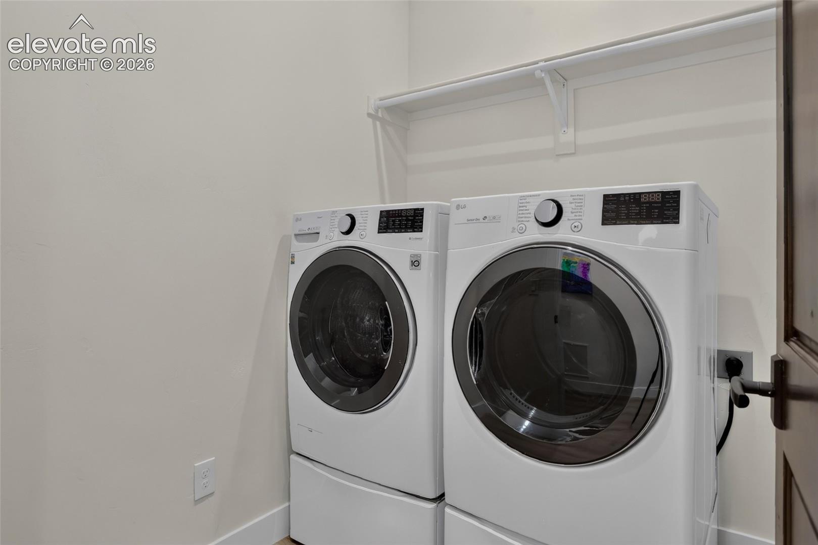 Dedicated laundry room for lower level