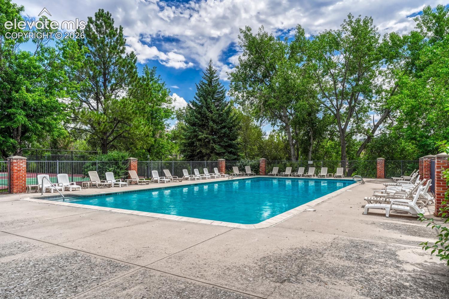 Cool off at the private pool for residents