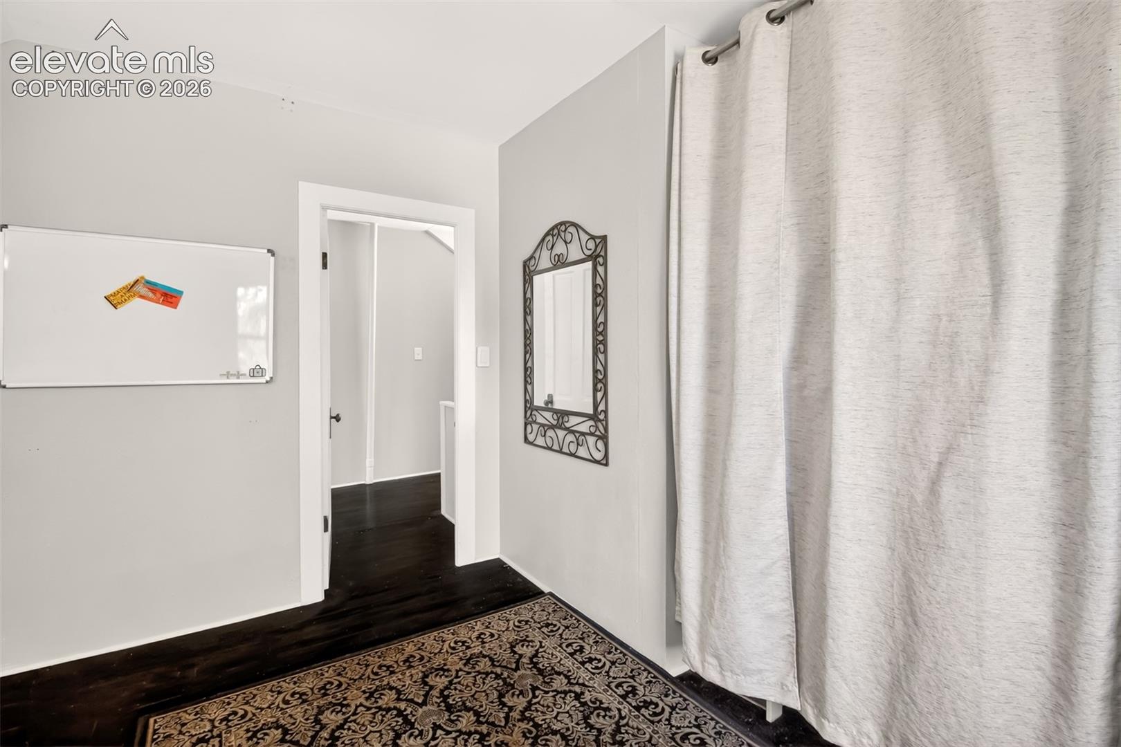 Upper level guest bedroom and hallway