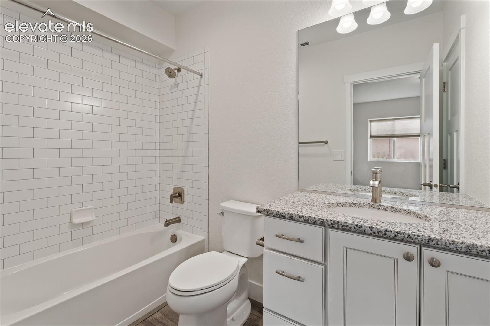 en suite bathroom attached to the basement bedroom