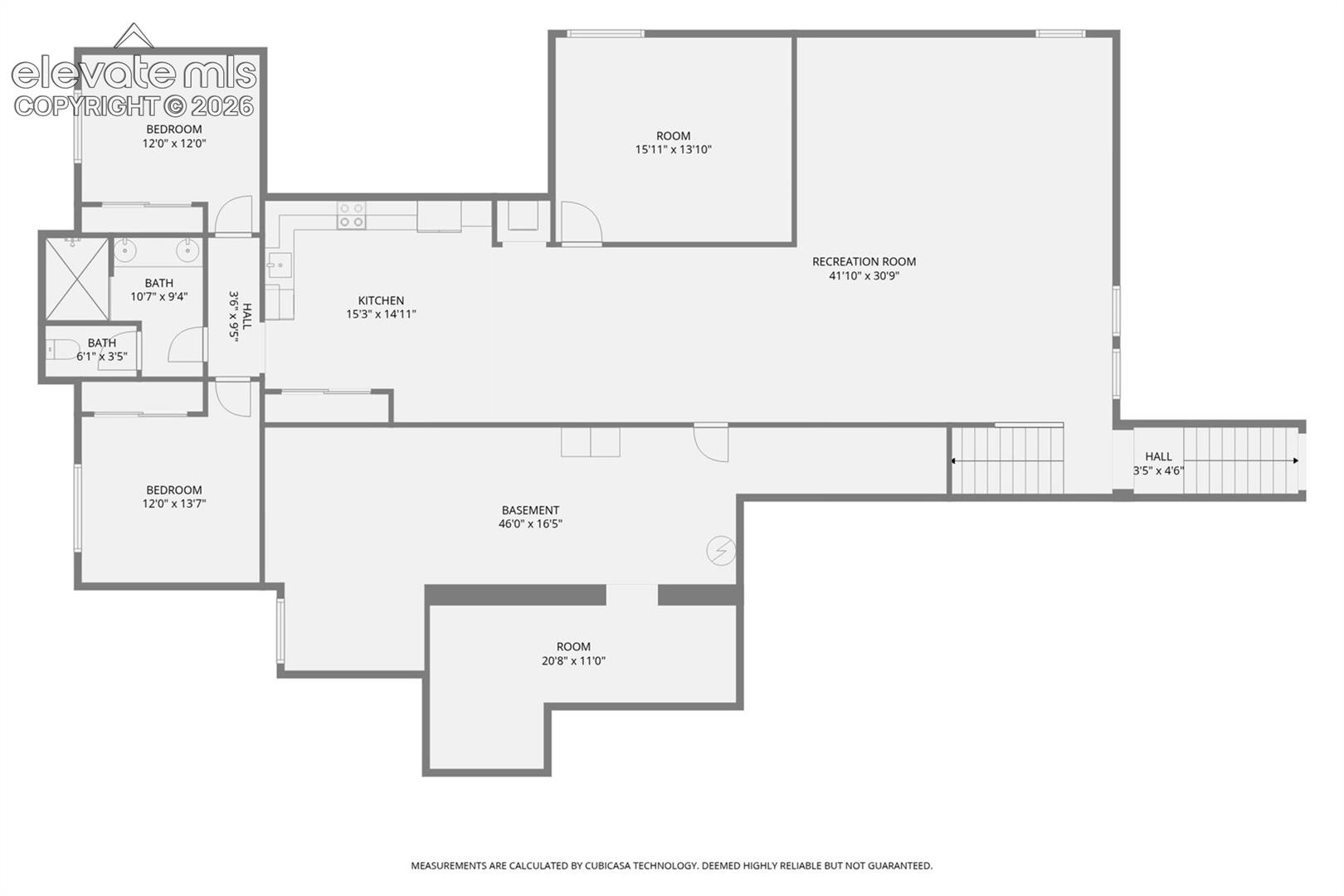 Basement floor plan 