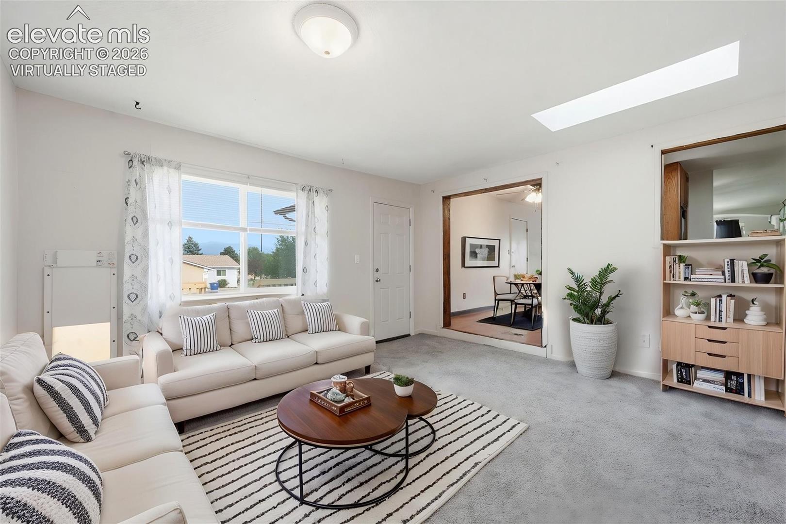 Virtually Staged Family Room