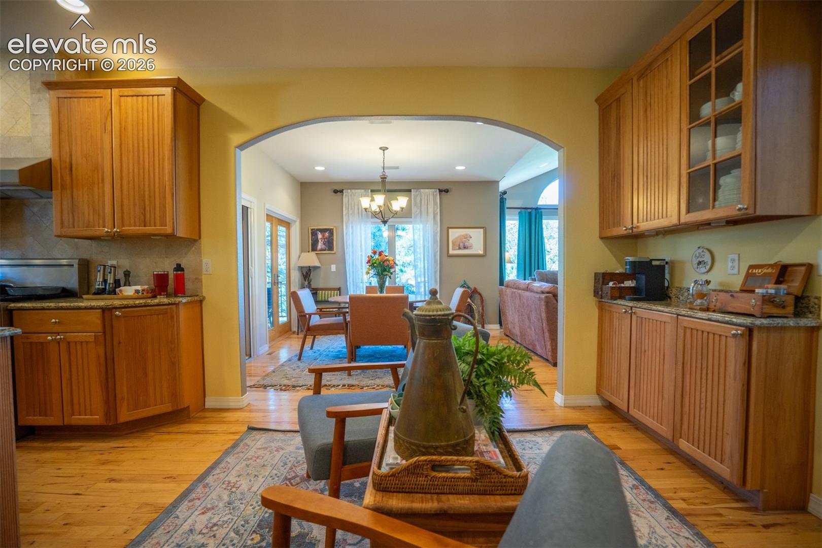 Every kitchen needs its own coffee bar! This one is tucked into the casual eating area within the kitchen. There is so much storage!