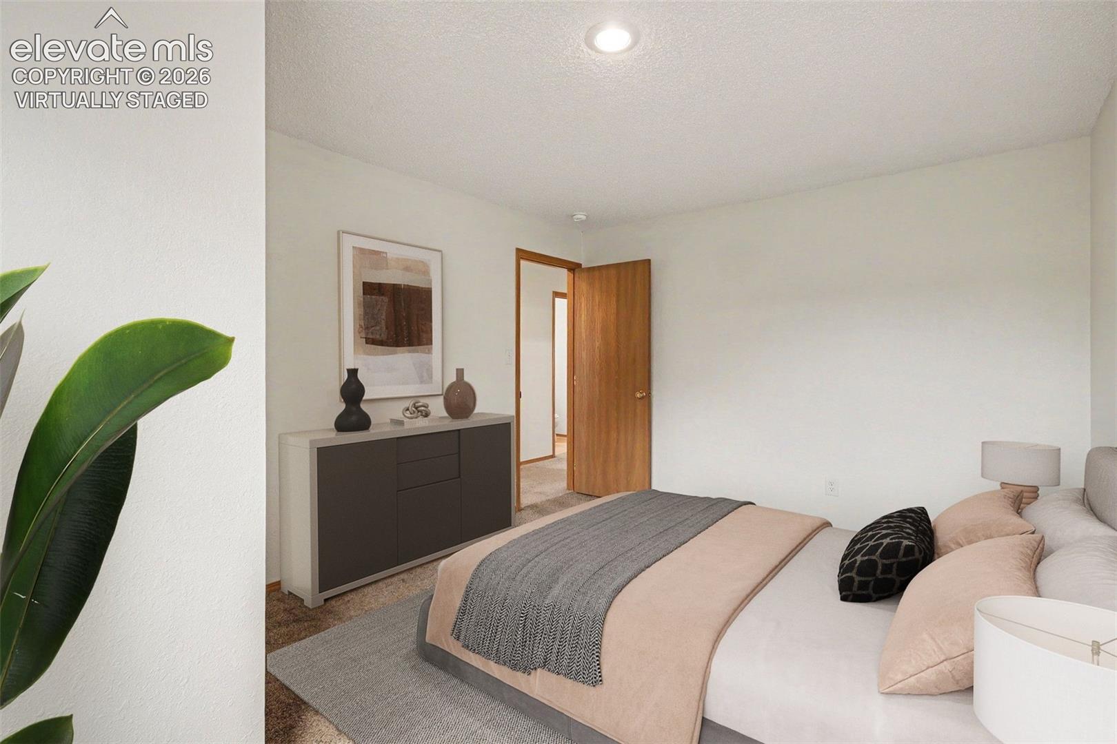Virtually staged bedroom 2