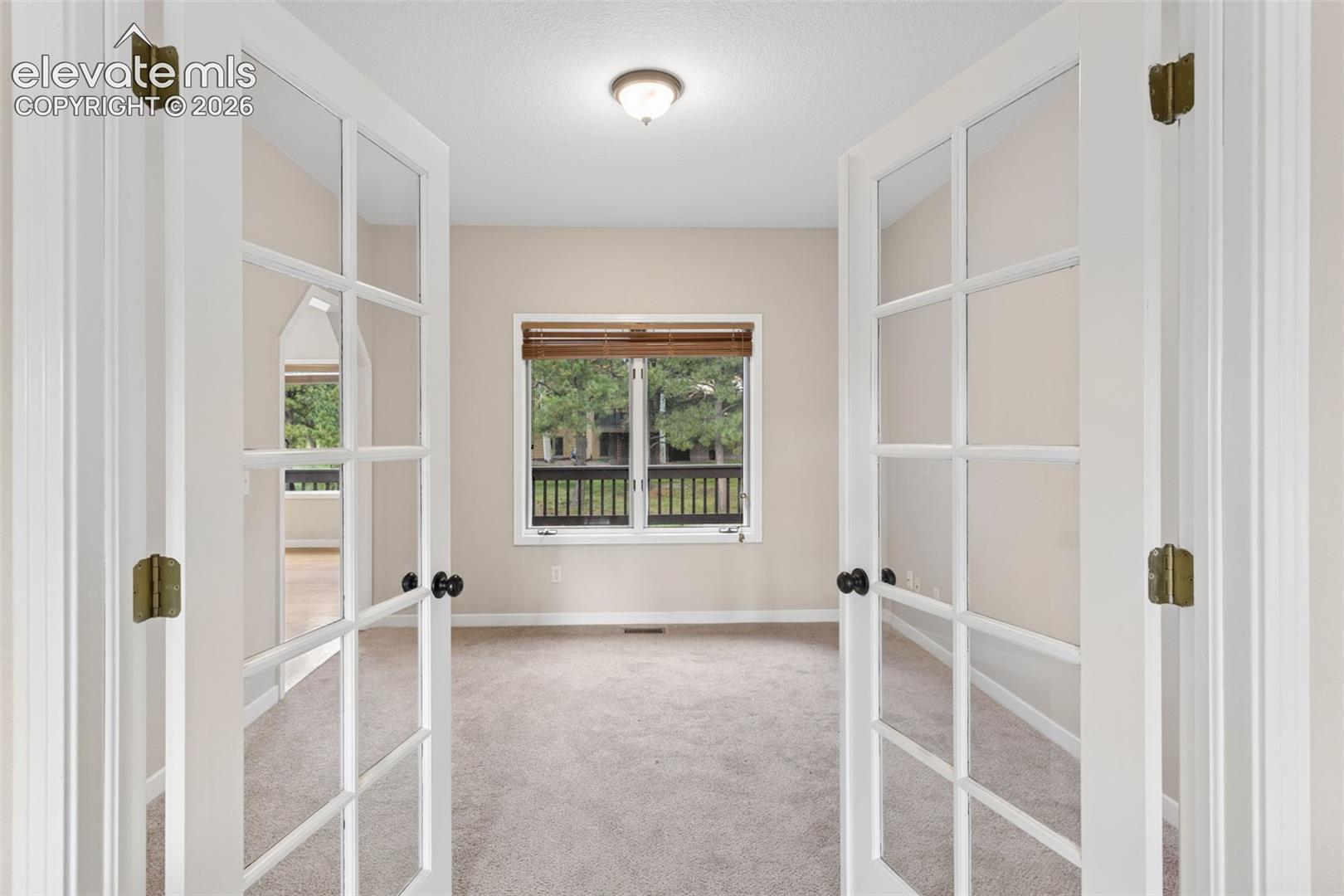 French doors with glass panels