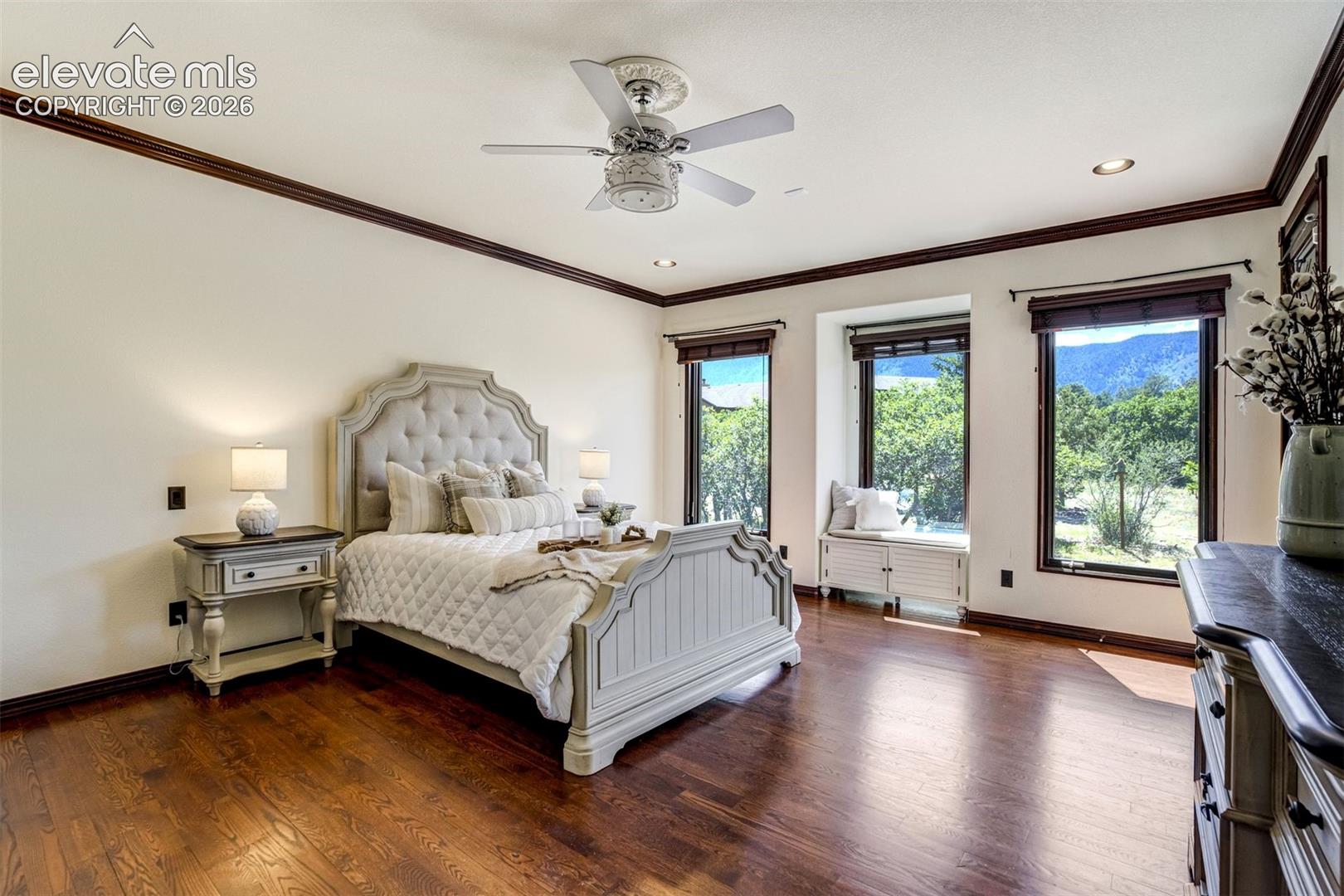 Main level suite that looks out to Pike National Forest.