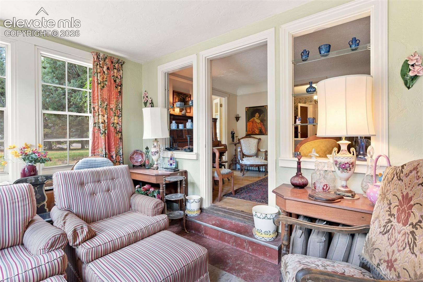 Sunroom off Music Room with walkout to back patio