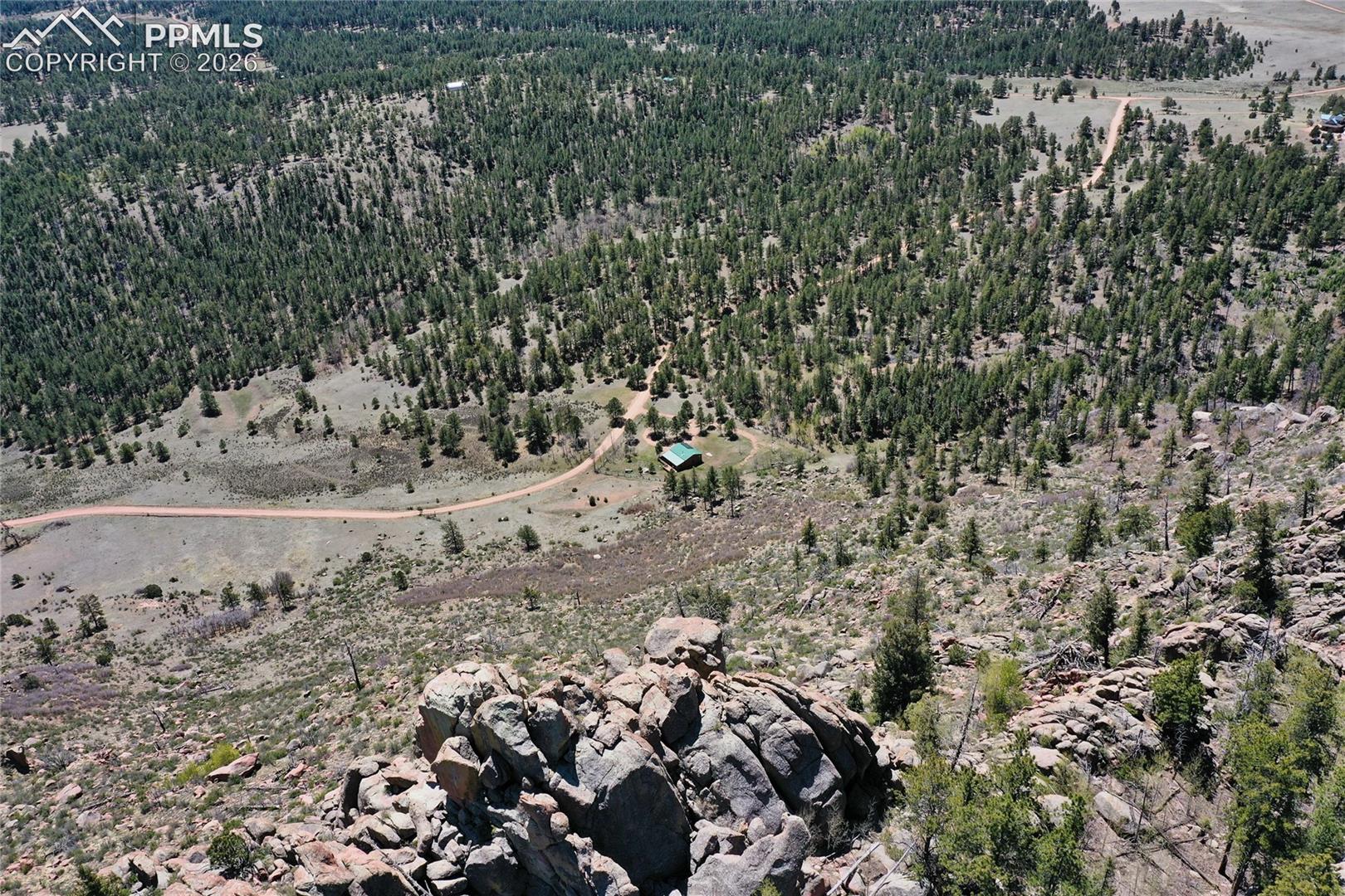 Trees, meadows and rock outcroppings!