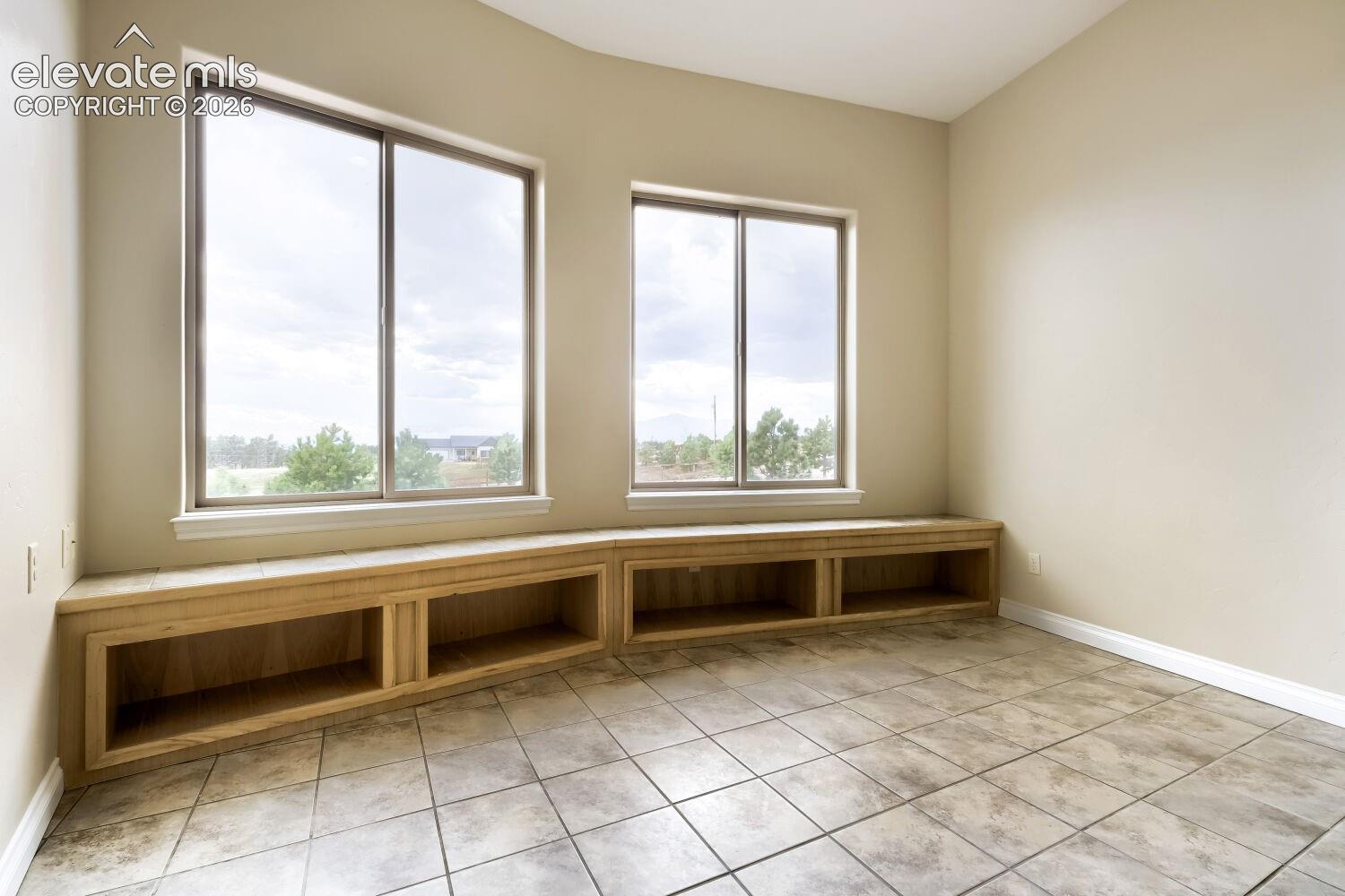 Enormous mud room off the garage with beautiful Pikes Peak Views!