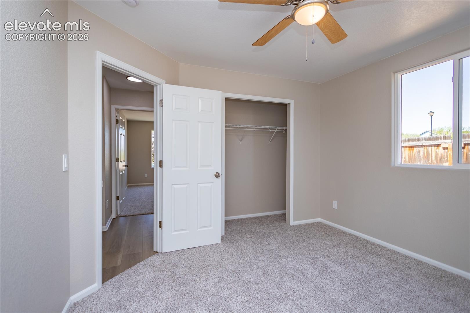 Lots of closet space too in this nice secondary bedroom!