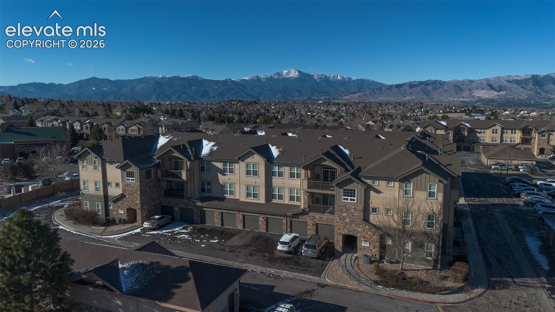 Aerial view of building