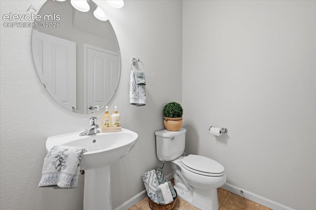 Main level half bath