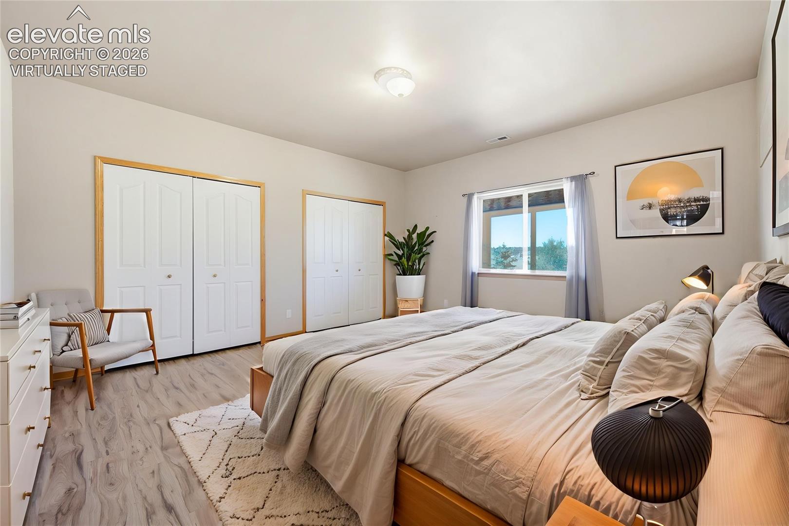 One of FOUR large  secondary bedrooms (virtually staged)