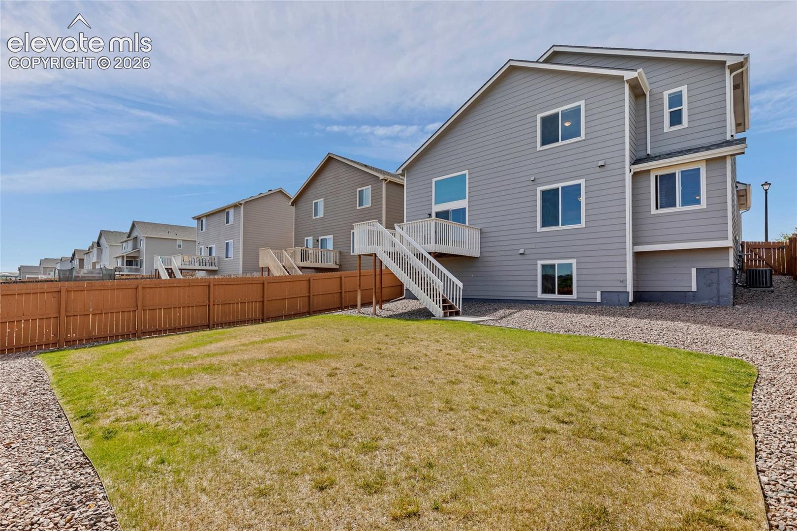 Expansive backyard 