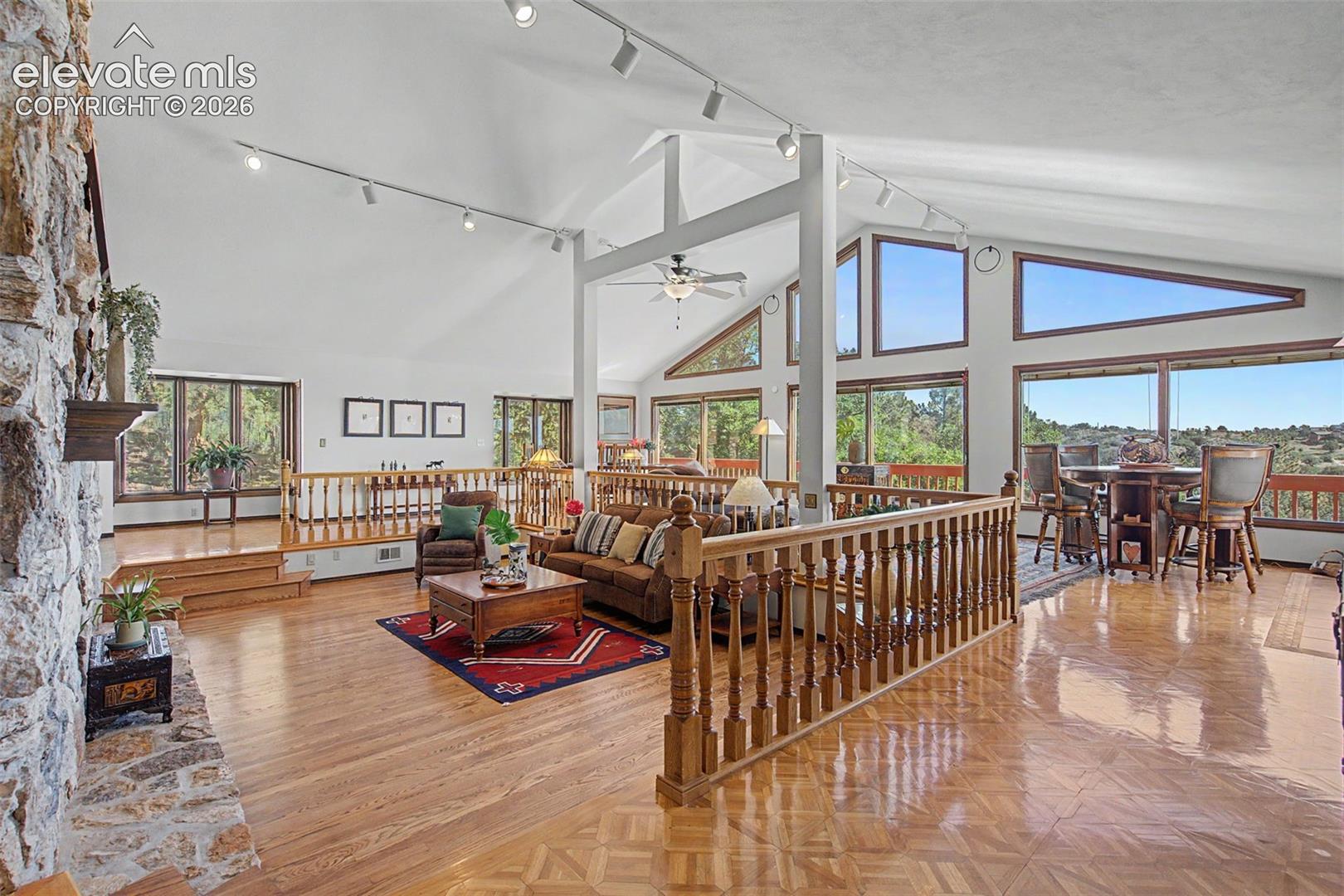 Sweeping views in a room that that is elegant, grand, and has tremendous flexibility.