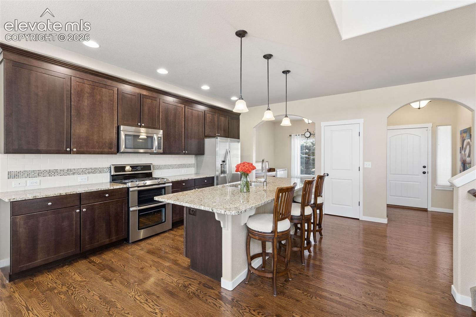 Real hardwood floors through the main level
