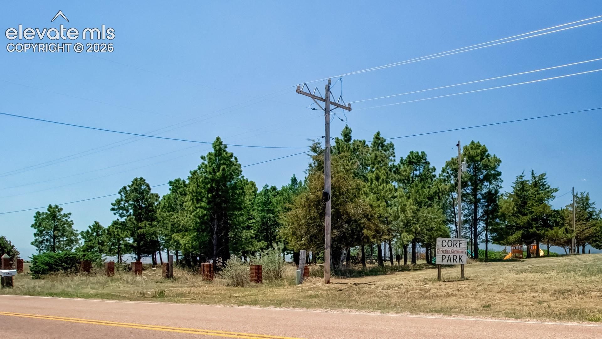 Core Community Church, park and open area