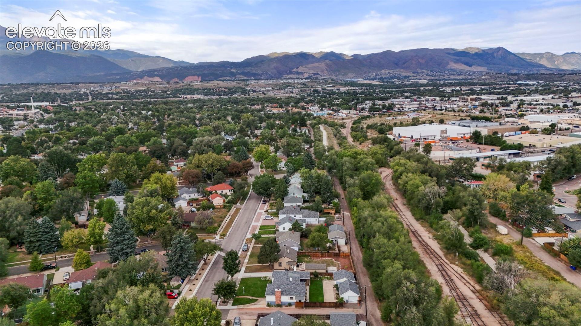 Aerial View looking to the northwest