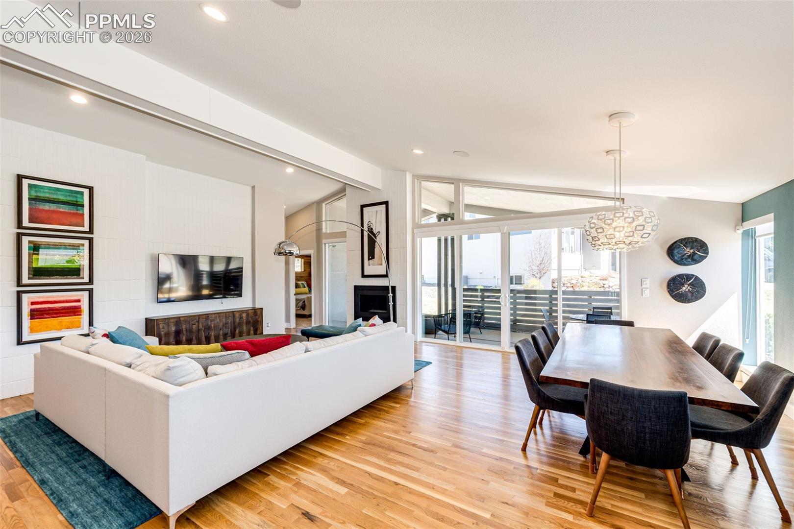 The open floor plan gives you many options!