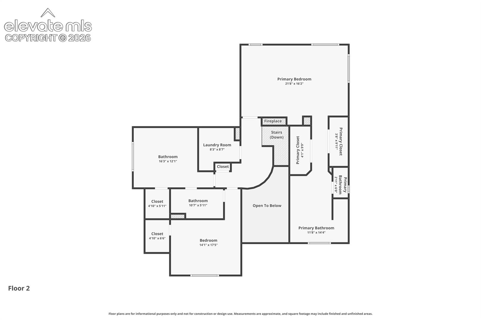 Upper - floor plan