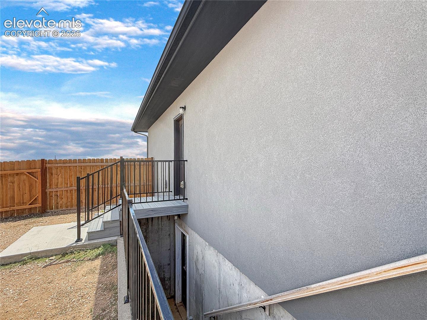 Walkout from main level bathroom and basement