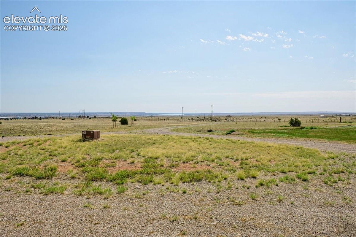 Looking to the northeast with a distant view of the Pueblo Reservoir