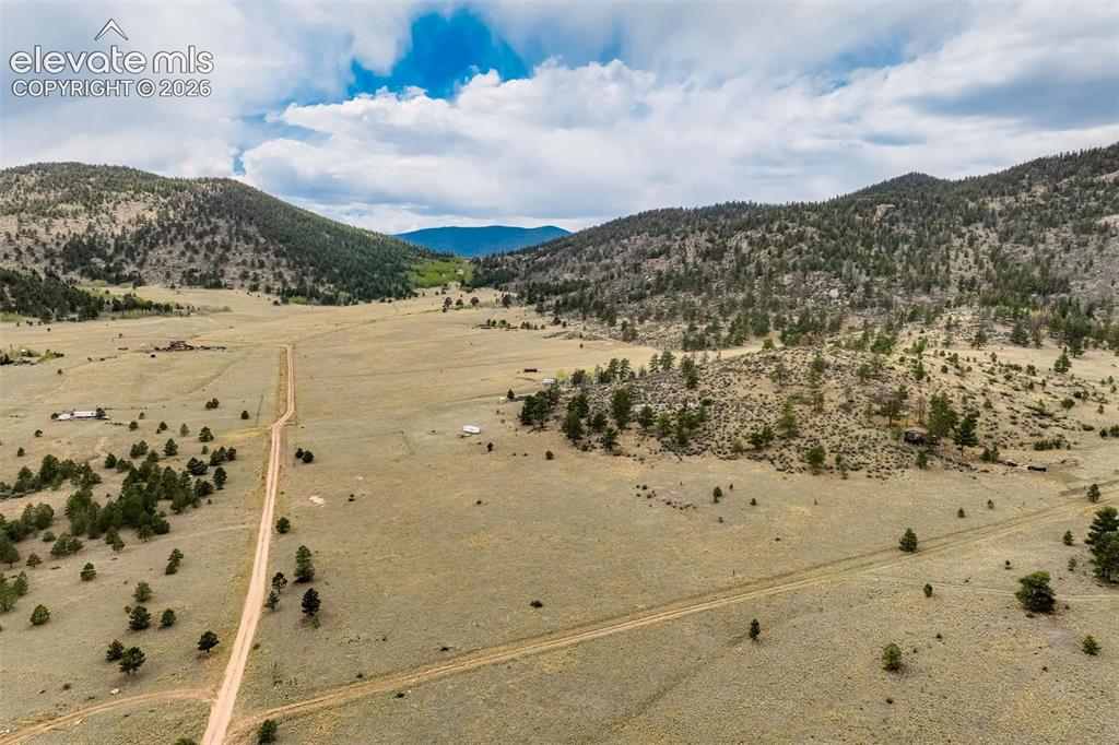 Great aerial view of 10 acre lot