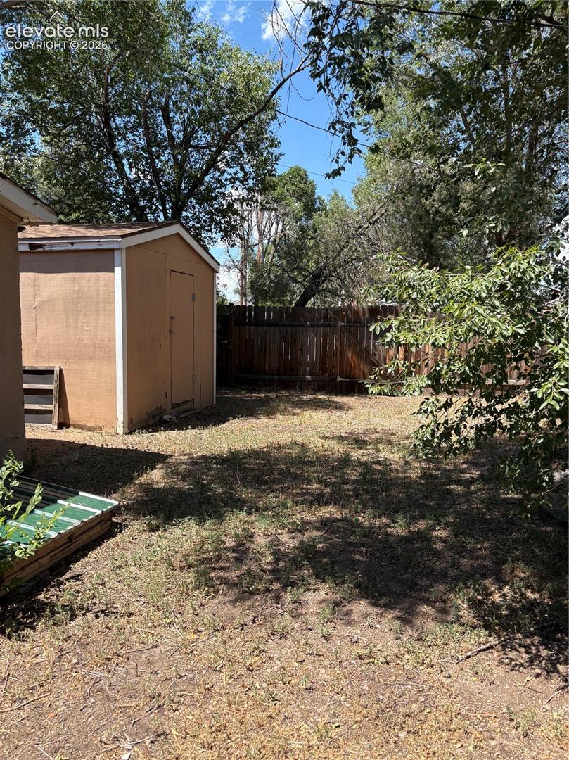 Good sized yard. Needs some love but it's a nice size. Plenty of space for a sitting area, garden or both.