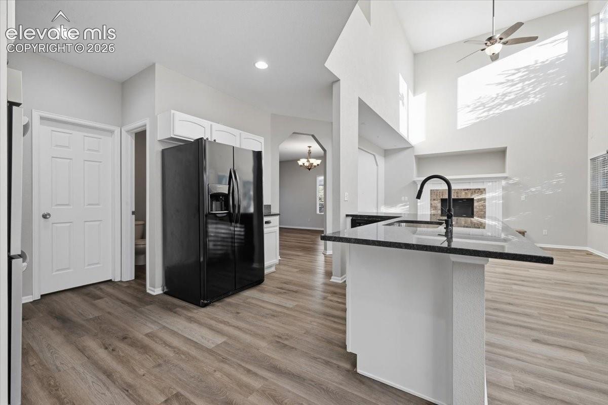 granite countertops
Double oven cook top refrigerator, dishwasher, mircowave and pantry