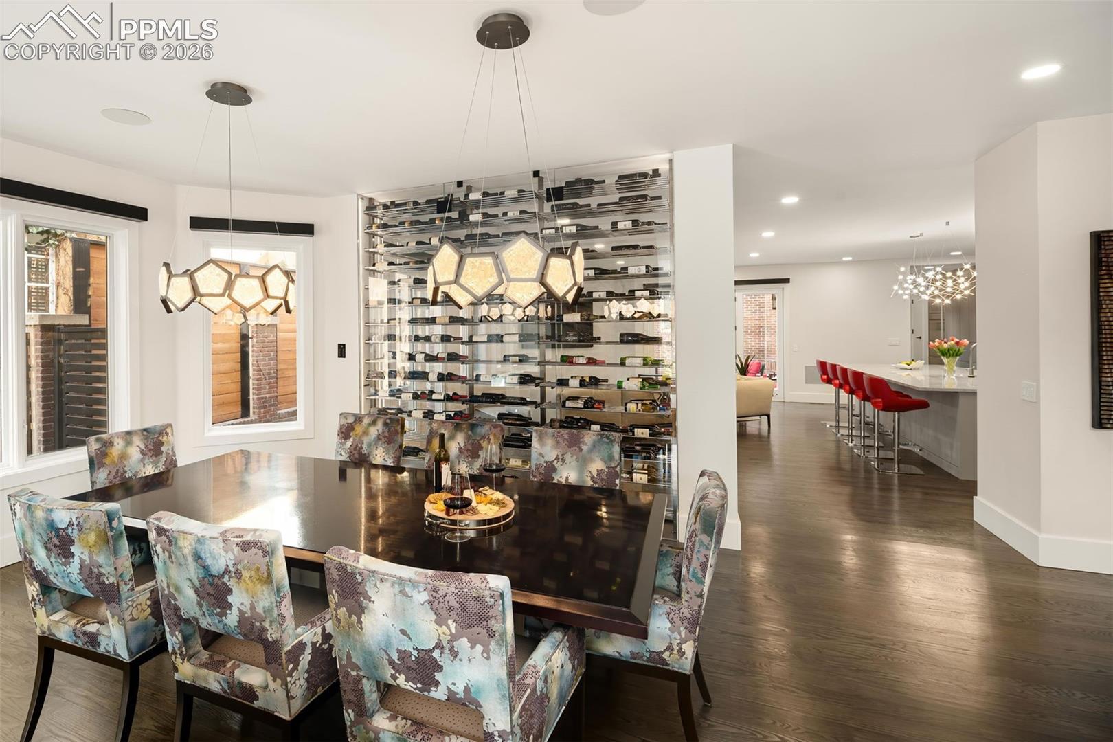 Custom Wall Wine In The Dining Room