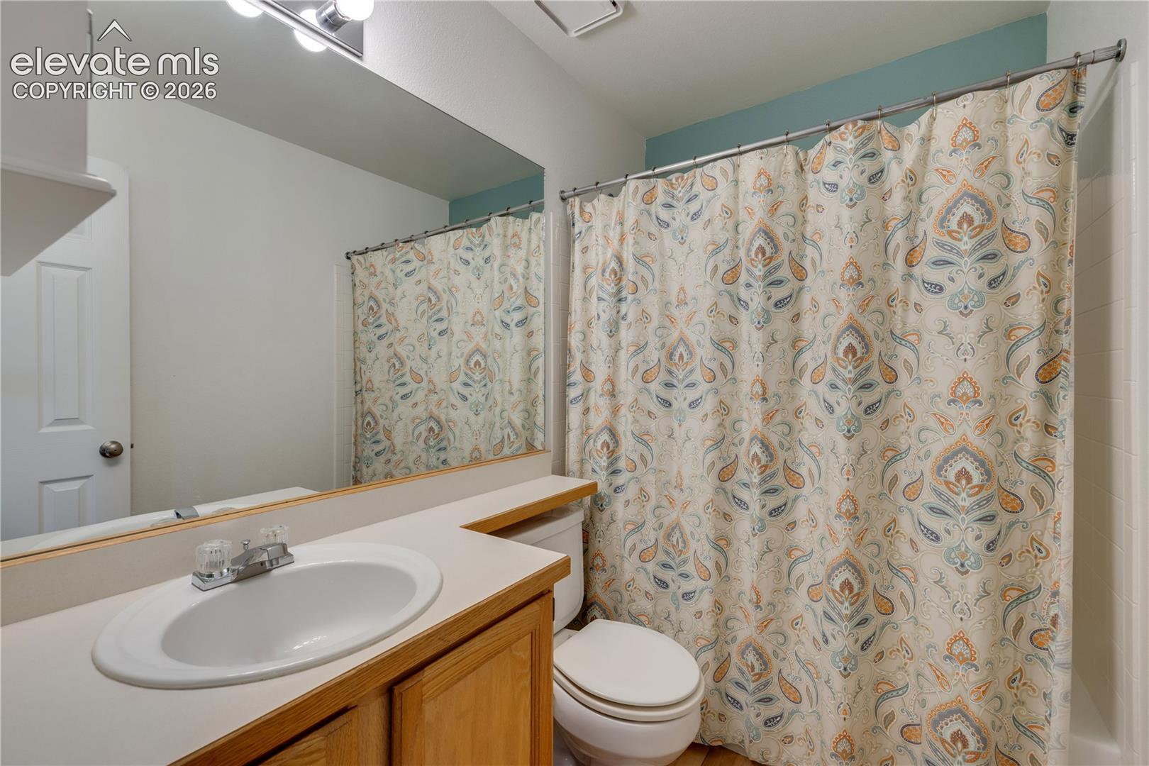Full bathroom on upper level