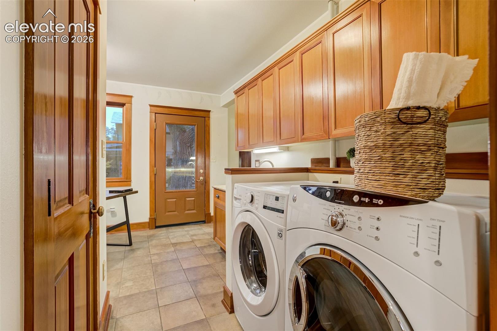 Amazing laundry space in this updated addition to the home