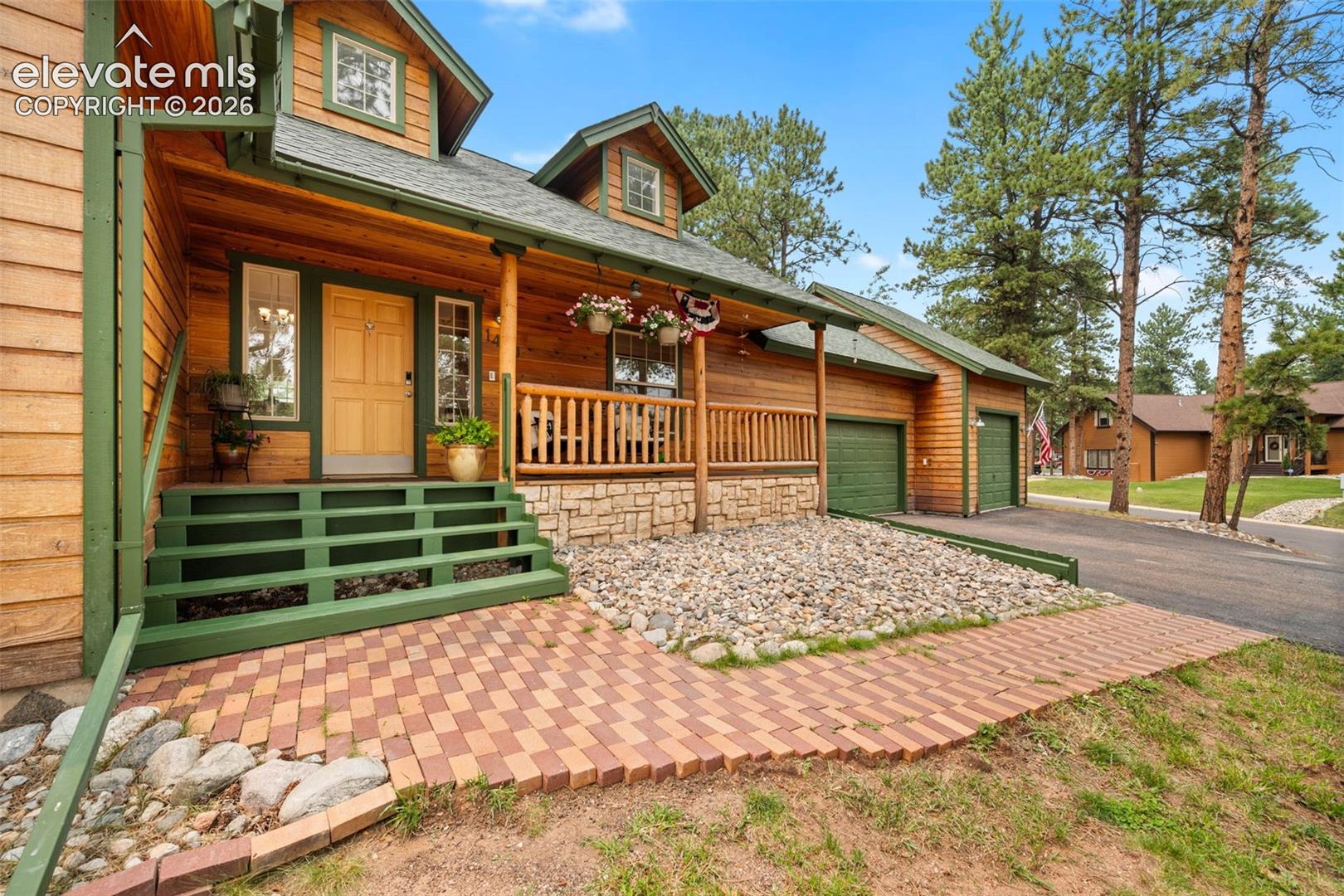 Front of the home with inviting front porch