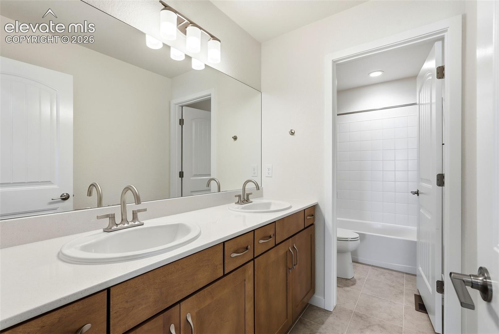 Full Bath located on the upper level