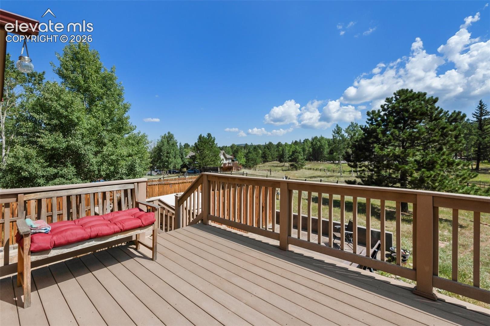 Composite deck and view